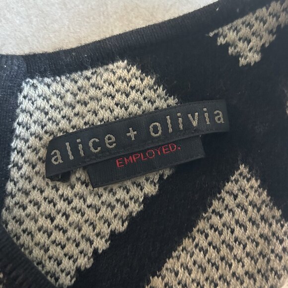 Alice + Olivia Selma Checkered Drop Waist Dress ASO Spencer Hastings - Picture 11 of 13